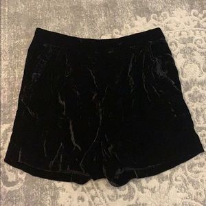 Topshop Velvet Shorts